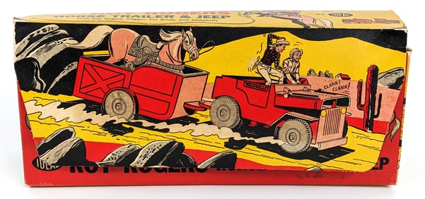 Ideal Roy Rogers Horse Trailer & Jeep Set In Box