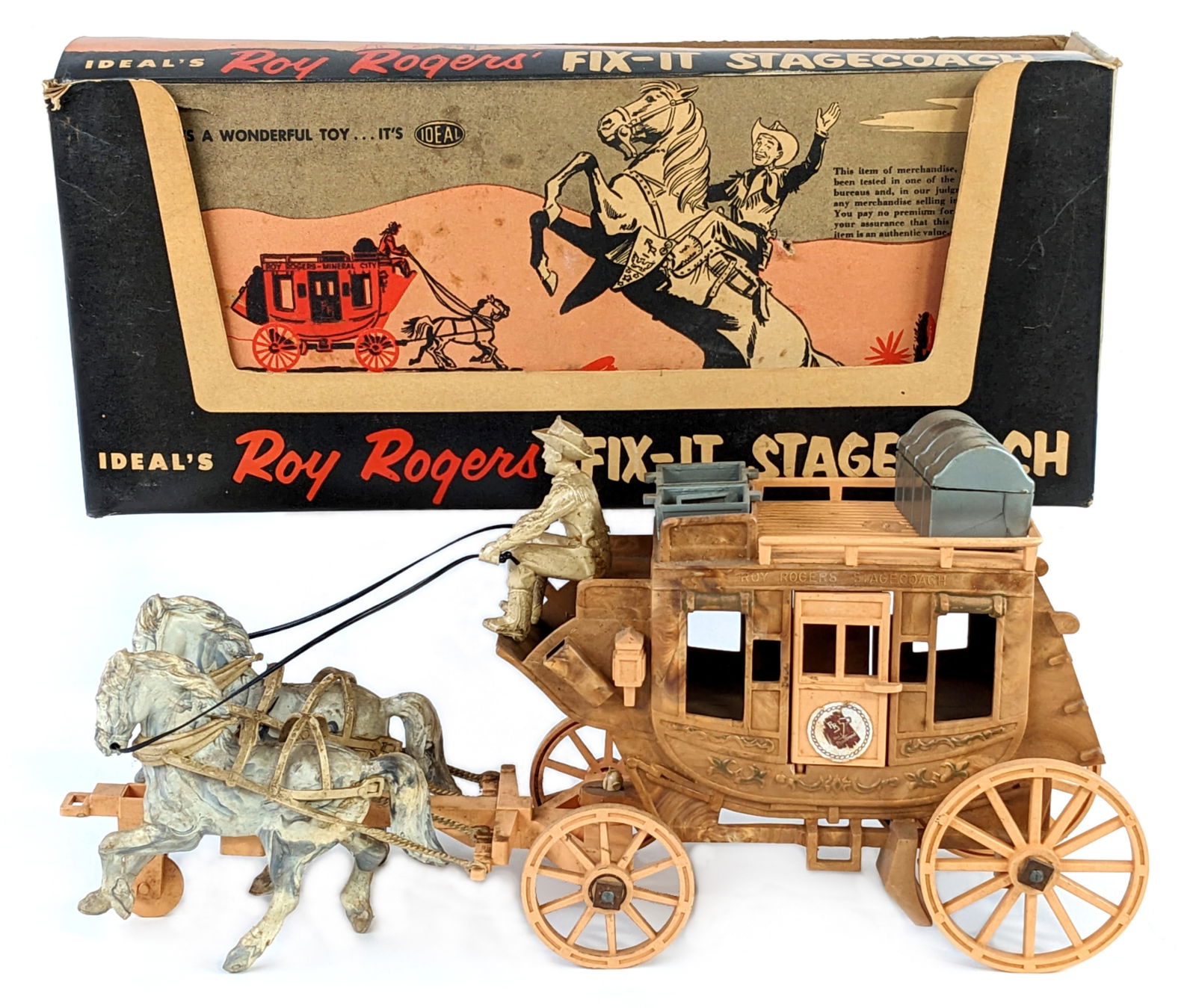 Ideal Roy Rogers Fix-It Stagecoach w/ Box (1 of 13)