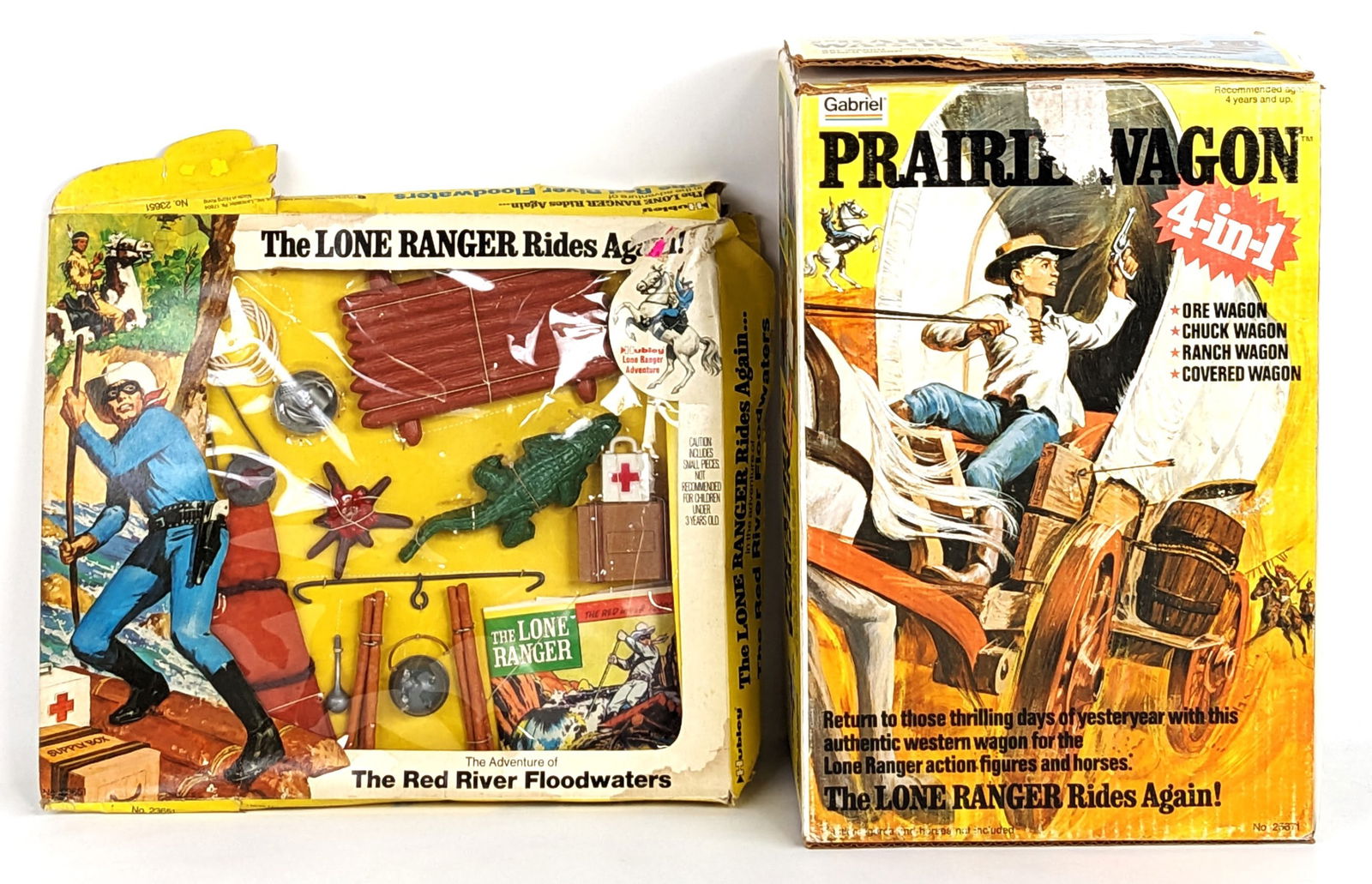 Gabriel The Lone Ranger Prairie Wagon & Hubley Red River Floodwaters Playset (1 of 9)
