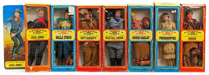 (7) Excel Toy Corp. Legends of the West Figures