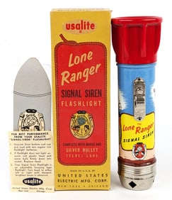 Usalite Lone Ranger Signal Siren Flashlight w/ Box