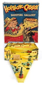 Hopalong Cassidy Mechanical Shooting Gallery w/ Box