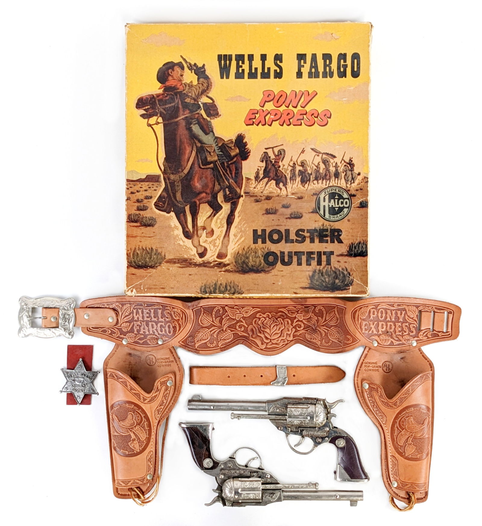 Halco Wells Fargo Pony Express Holster Outfit In Box (1 of 20)