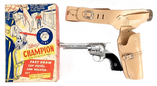 Kilgore Champion Fast Draw Cap Gun and Holster Set In Box