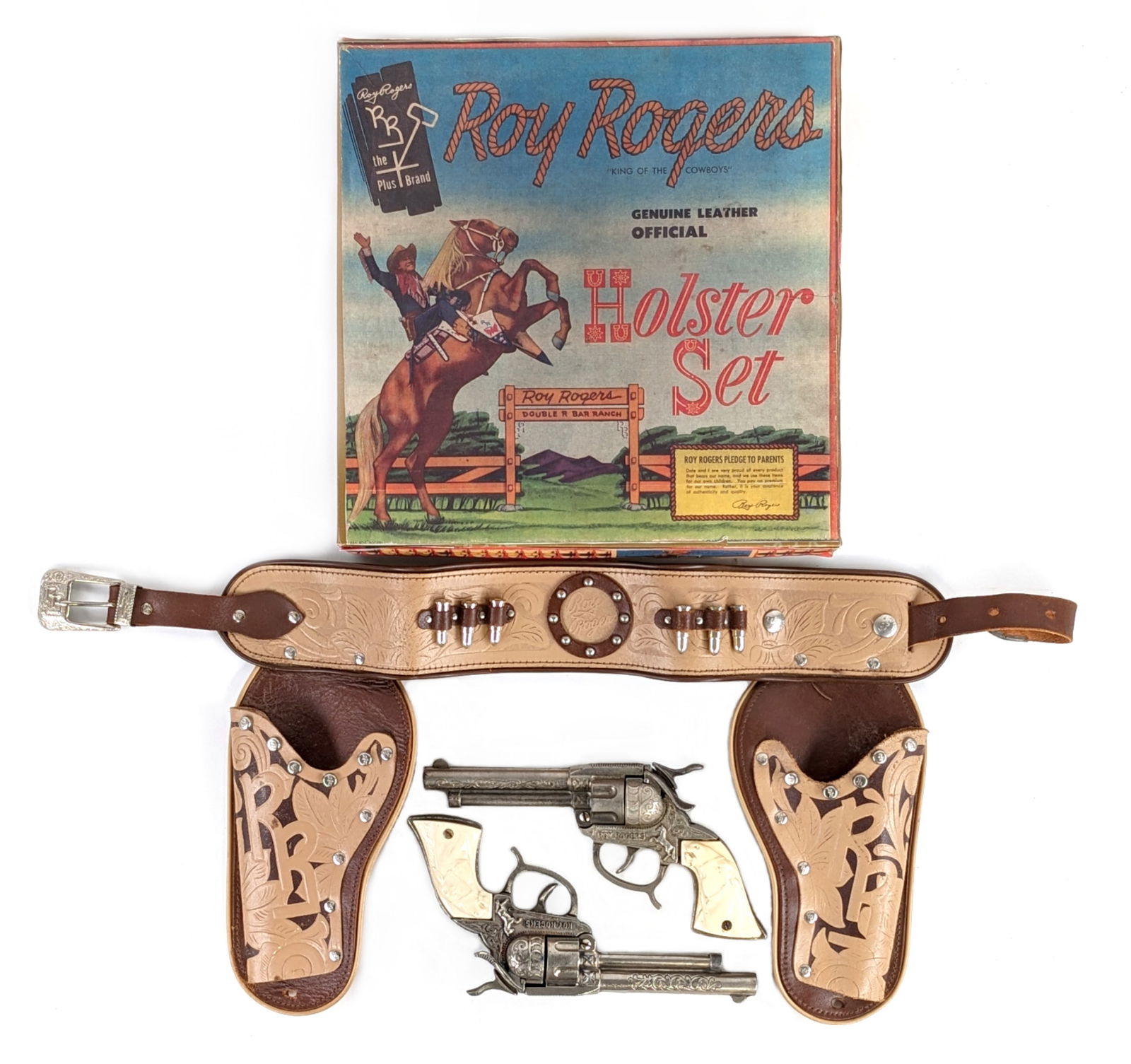 Leslie-Henry Roy Rogers Holster Set w/ Cap Guns (1 of 20)