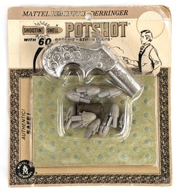 Mattel Shootin' Shell Potshot w/ Greenie Stik-M-Caps In Package