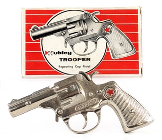 Hubley Trooper Repeating Cap Pistol Gun w/ Box