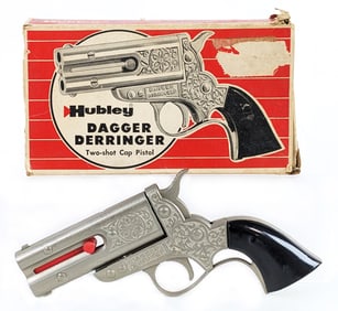 Hubley Dagger Derringer Two-Shot Cap Pistol w/ Box