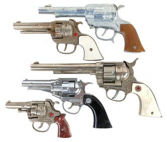 (5) Hubley Cap Gun Pistols