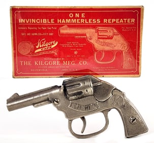 Kilgore Invincible Hammerless Repeater Cap Gun w/ Box