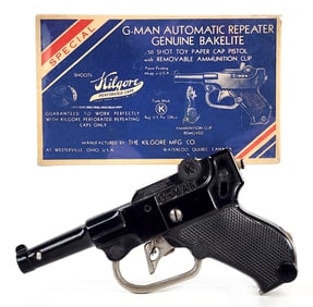 Kilgore G-Man Bakelite Cap Gun Pistol w/ Box