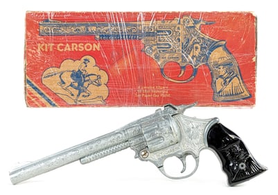Kilgore Kit Carson Cap Gun Pistol w/ Box