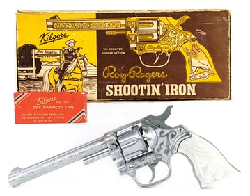 Kilgore Roy Rogers Shootin' Iron Cap Gun Pistol w/ Box
