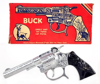 Kilgore Buck Single Shot Cap Gun Pistol w/ Box