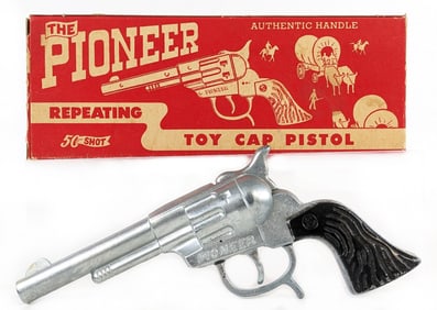 Stevens Pioneer Cap Gun Pistol w/ Box