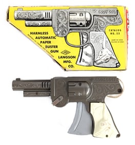 Langson Mfg. Co. Cody Colt Paper Gun w/ Box