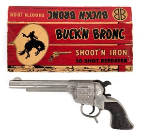 Geo. Schmidt Buck'N Bronc Cap Gun Pistol w/ Box