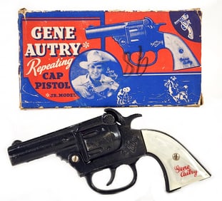 Kenton Gene Autry Cap Gun Pistol w/ Box