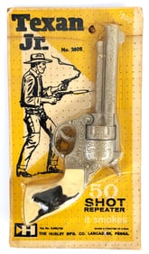 Hubley Texan Jr. Cap Gun Pistol In Package