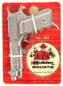Hubley Mountie Cap Gun Pistol w/ Package