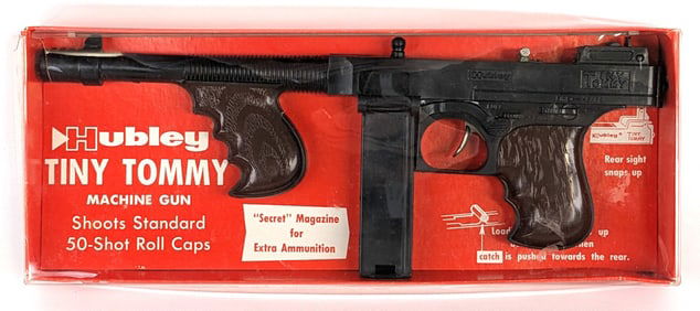 Hubley Tiny Tommy Machine Gun Cap Gun In Box