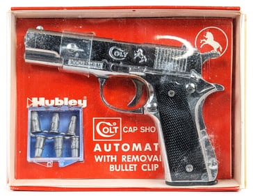 Hubley Colt Automatic Cap Gun Pistol In Box