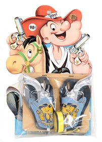 Halco Popeye Cap Gun Holster Set MOC