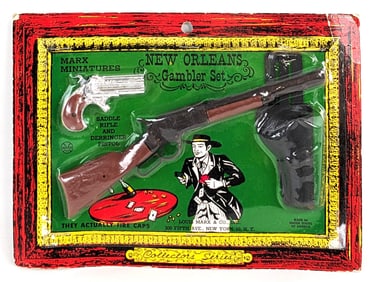 Marx Miniature New Orleans Gambler Set In Package