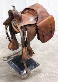 Hopalong Cassidy Leather Child's Horse Saddle