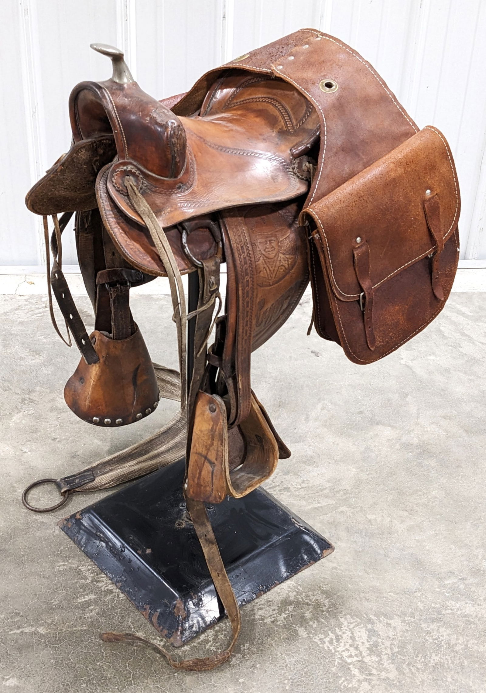 Hopalong Cassidy Leather Child's Horse Saddle (1 of 20)
