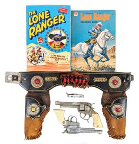 Esquire Novelty Co. Lone Ranger Holster Set w/ Book & Knife