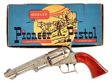 Hubley Pioneer Pistol Cap Gun w/ Box