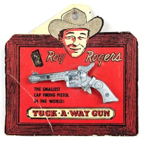 Classy Products Corp. Roy Rogers Tuck-A-Way Cap Gun On Card