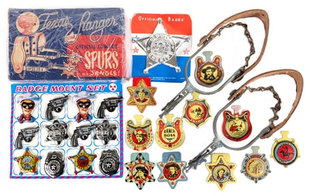 Leslie-Henry Texas Ranger Spurs & Badges