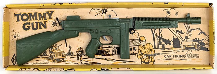 M.A. Henry Tommy Gun 50 Shot Repeater Cap Firing Gun In Box