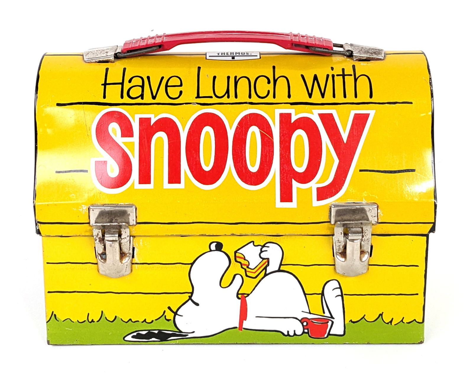 Snoopy & Walt Disney School Bus Dome Metal Lunchbox (1 of 16)