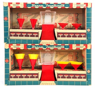 (2) Banner Plastics Fountainette Playsets