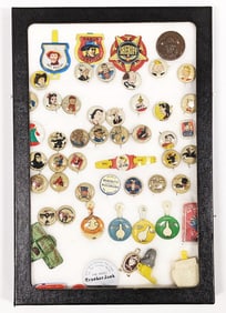 Vintage Kellog's Pep Cereal Pins, Badges, and Whistles