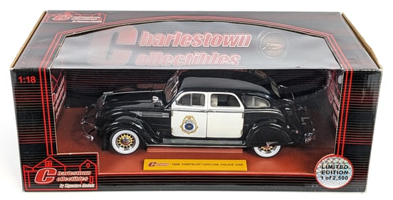 1/18 Scale Charlestown Collectibles 1936 Chrysler Airflow Police Car