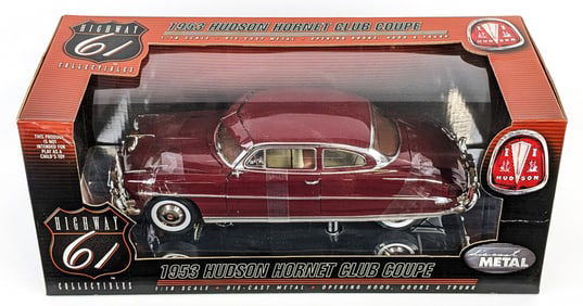 1/18 Scale DCP Highway 61 1953 Hudson Hornet Club Coupe