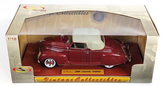 1/18 Scale Signature Models 1939 Lincoln Zephyr