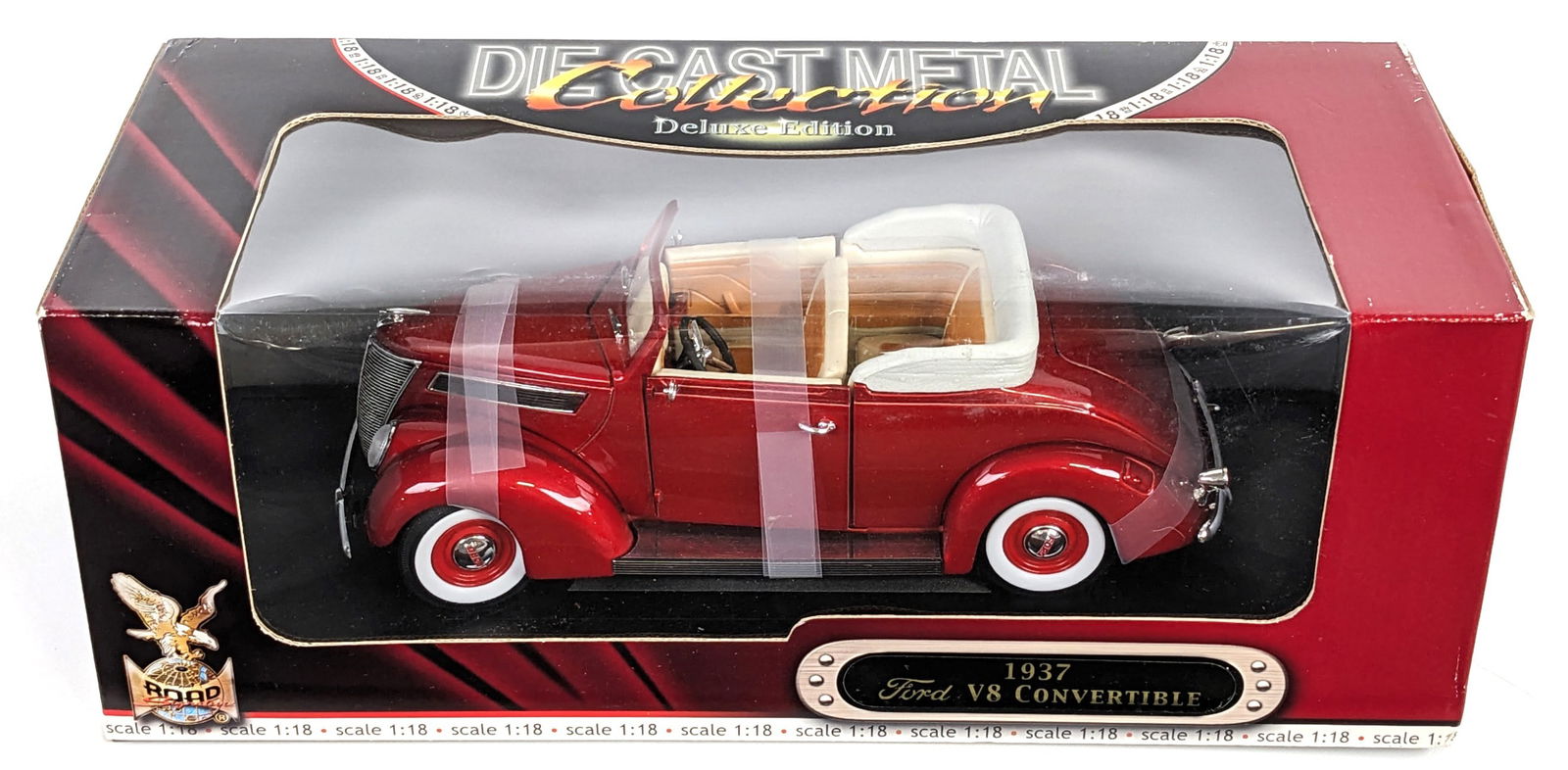 1/18 Scale Road Signatures 1937 Ford V8 Convertible (1 of 7)
