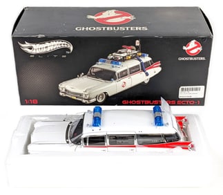 1/18 Scale Hot Wheels Elite Ghostbusters Ecto-1