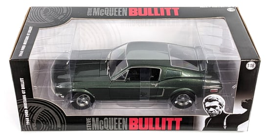 1/18 Scale Greenlight Steve McQueen 1968 Ford Mustang GT Bullitt
