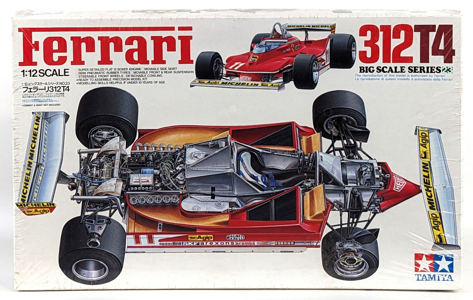 1/12 Tamiya Ferrari 312T4 Big Scale Series #23 Model Kit - Sealed (1 of 6)