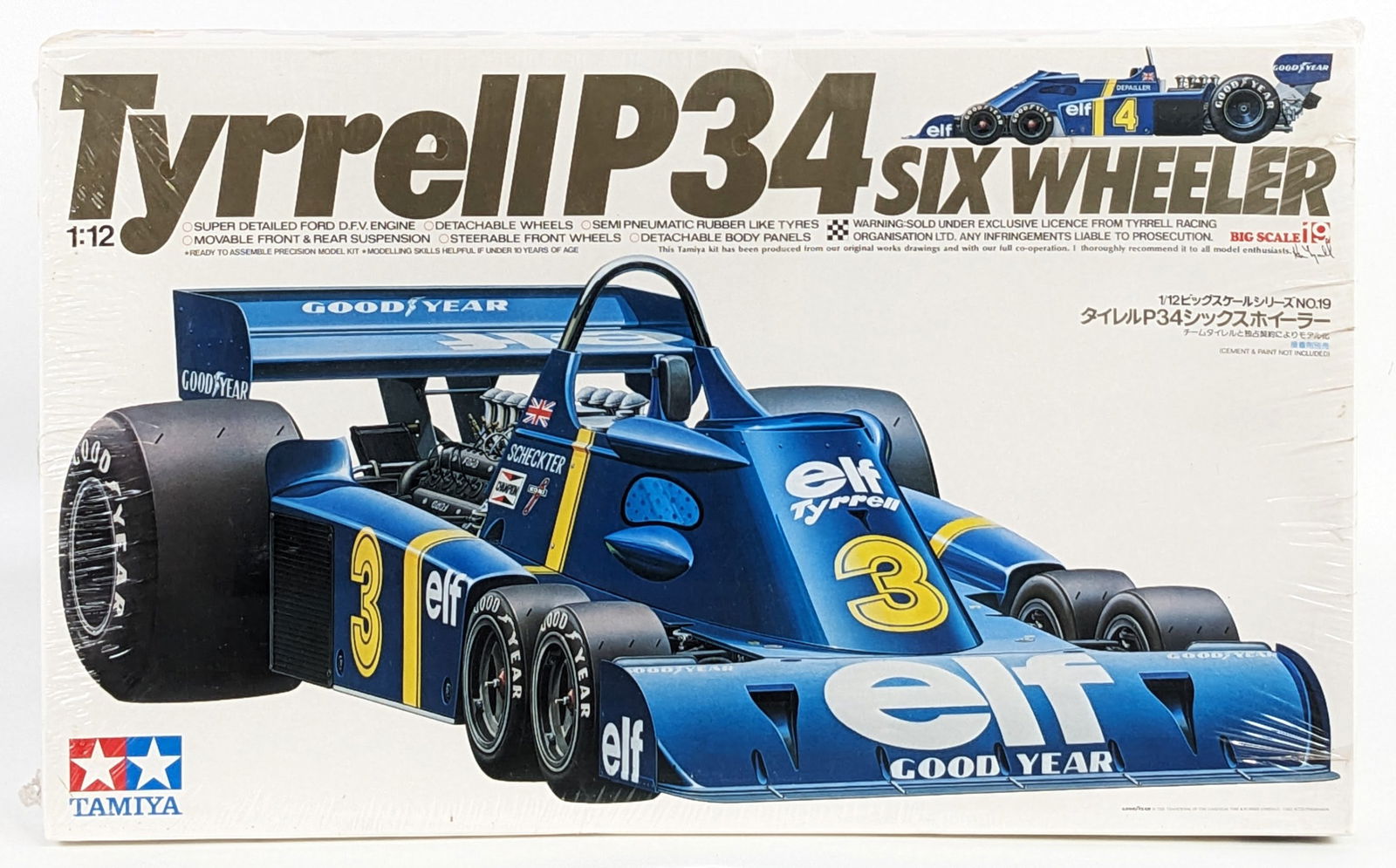 1/12 Scale Tamiya Tyrrell P34 Six Wheeler Big Scale Model Kit - Sealed (1 of 6)