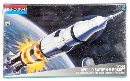 1/144 Scale Monogram Apollo Saturn V Rocket Model Kit - Sealed
