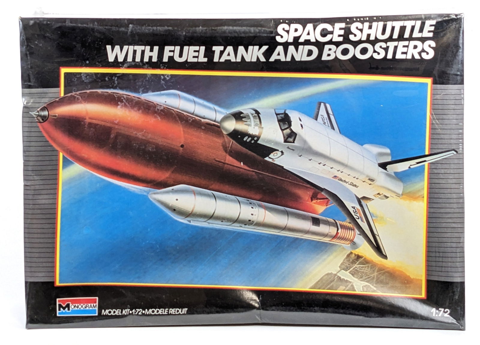 1/72 Scale Monogram Space Shuttle with Fuel Tank and Boosters Model Kit - Sealed (1 of 6)