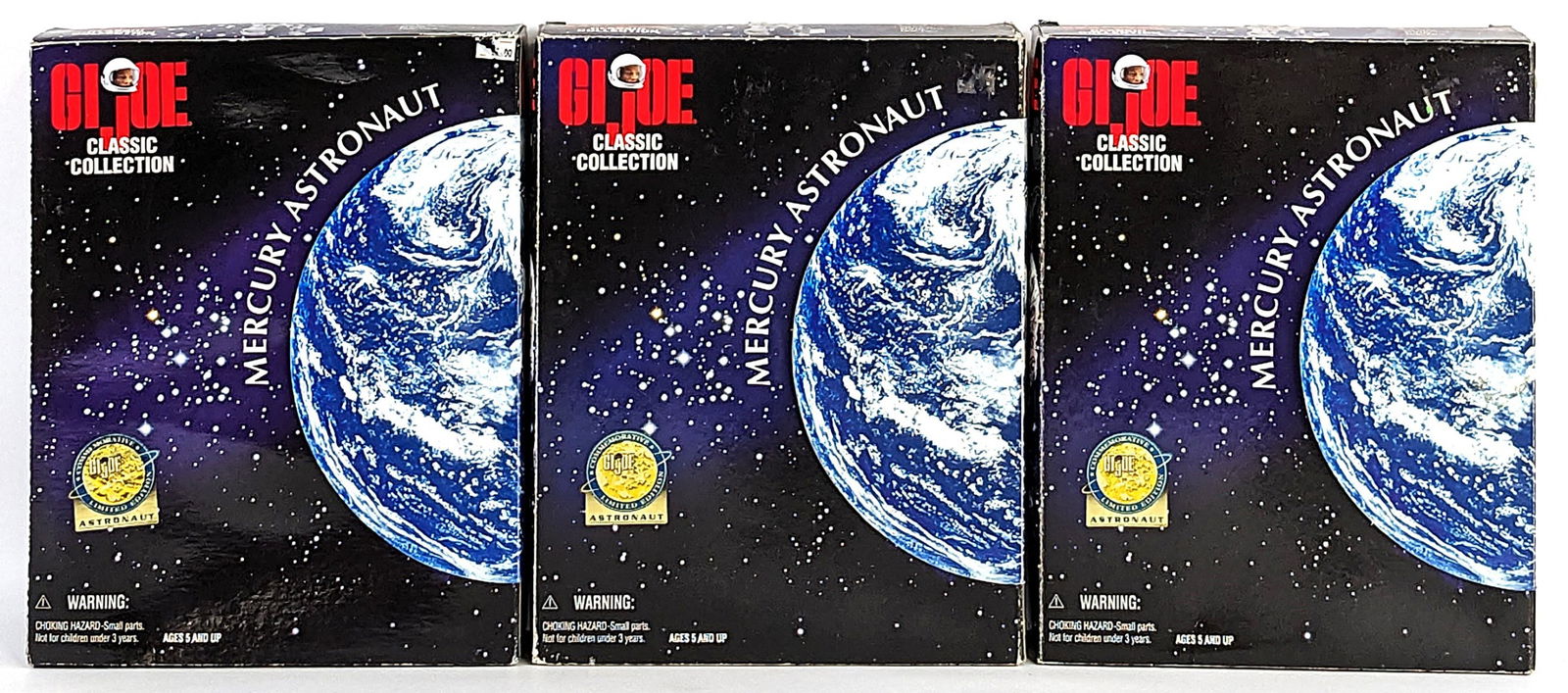 (3) Hasbro GI Joe Mercury Astronaut Action Figures (1 of 20)