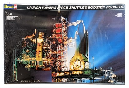 1/144 Scale Revell Launch Tower & Space Shuttle & Booster Rockets Model Kit - Sealed